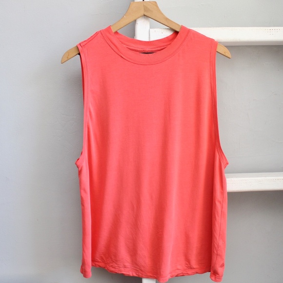 lululemon athletica Tops - Lululemon Orange Peach Athletic Tank Top Size XL